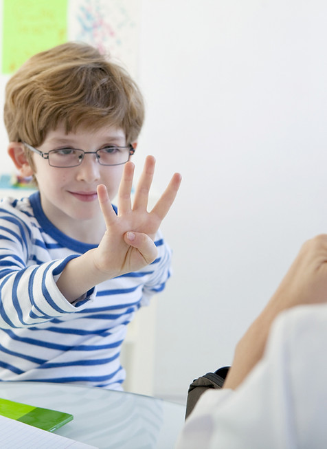 Bambino In logopedia