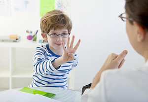 Child In Speech Therapy