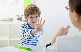 Child In Speech Therapy