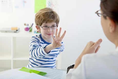Child In Speech Therapy