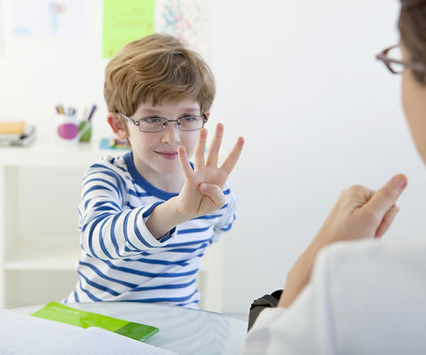 Child In Speech Therapy