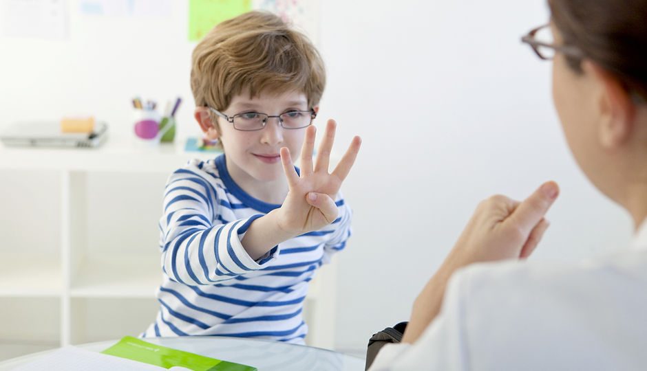 Child In Speech Therapy