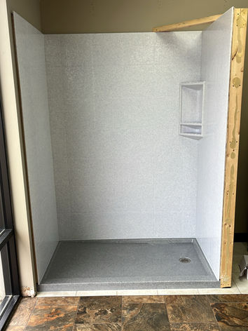 Onyx Shower display at Home Interiors on 17th Showroom in Mountain Grove, MO