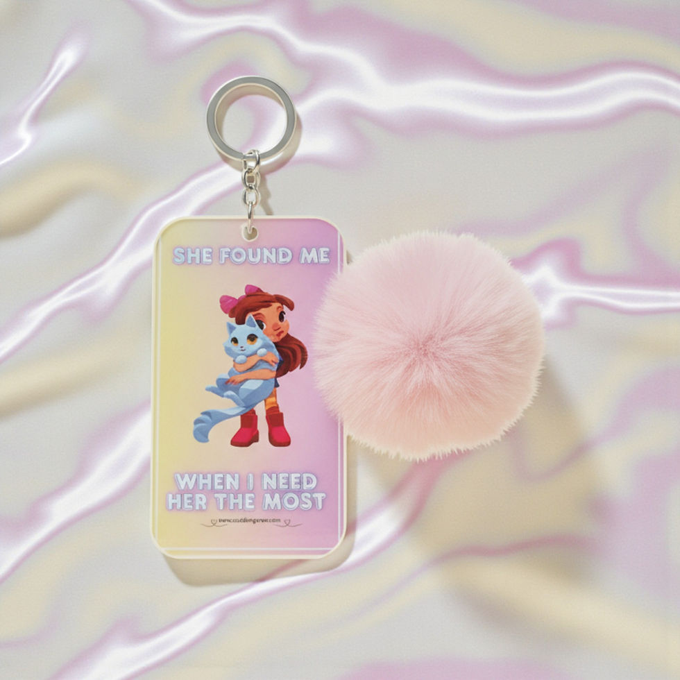 Thumbnail: She Found Me Keychain | Cute Cat Lover Gift | Emotional Cat Rescue Keychain
