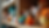 Eye-level view of colorful cat toys arranged on a wooden shelf