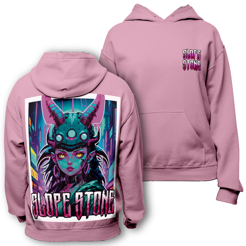 Miniaturbild: Demon Elf - Hoodie - Pink