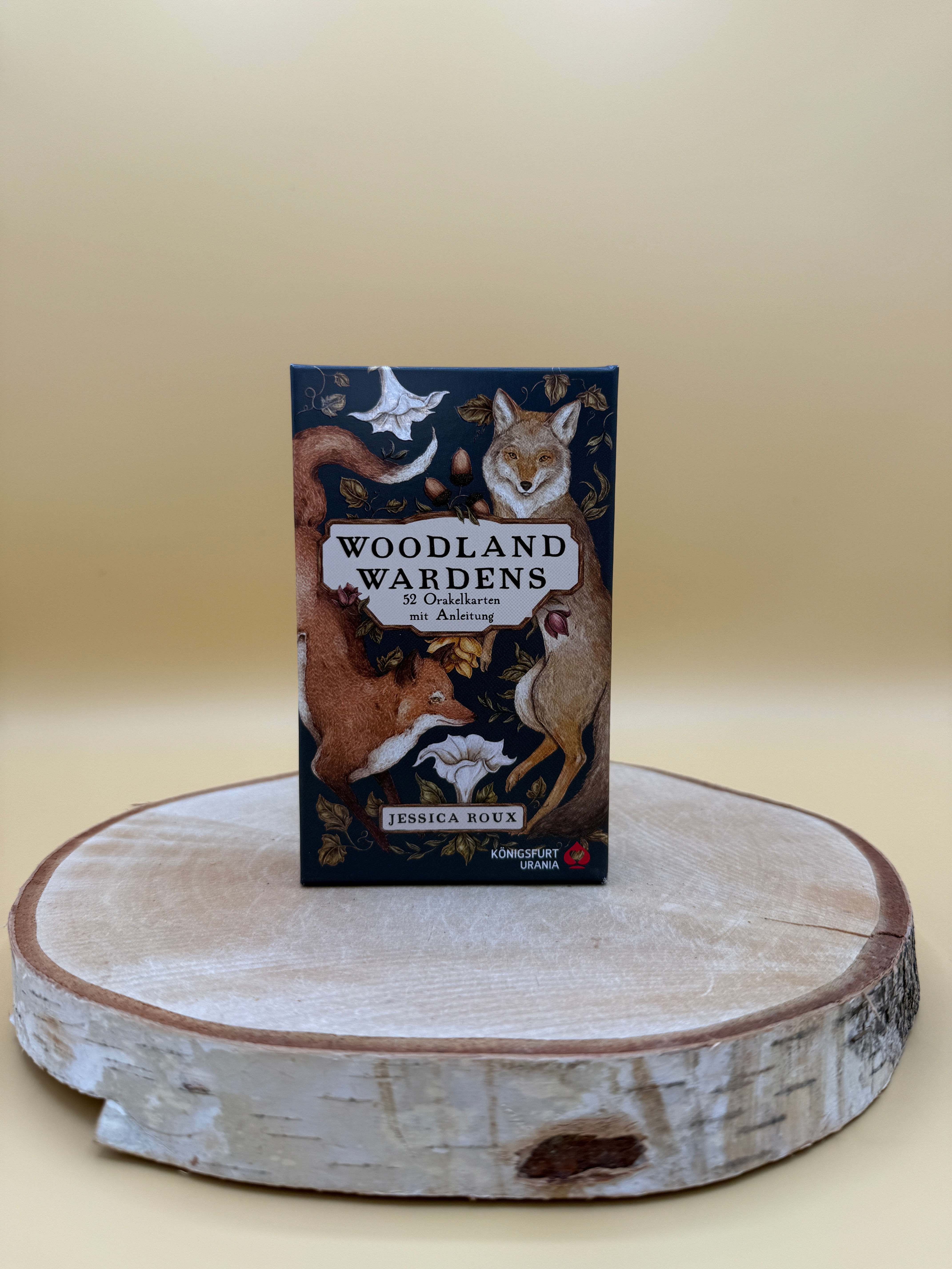 Kartenset Woodland Wardens 52 Orakelkarten mit Booklet von Jessica Roux, Mythologie, Folklore, Tiere, Heilpflanzen