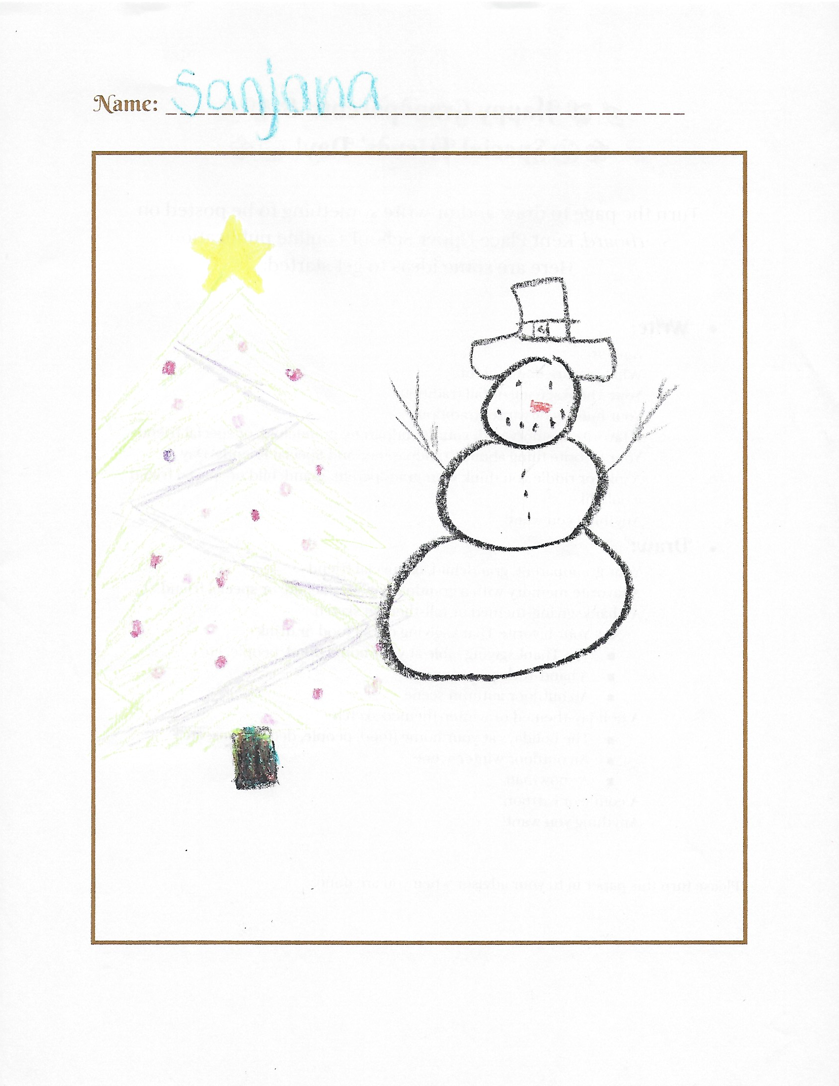 Draw a snowman!