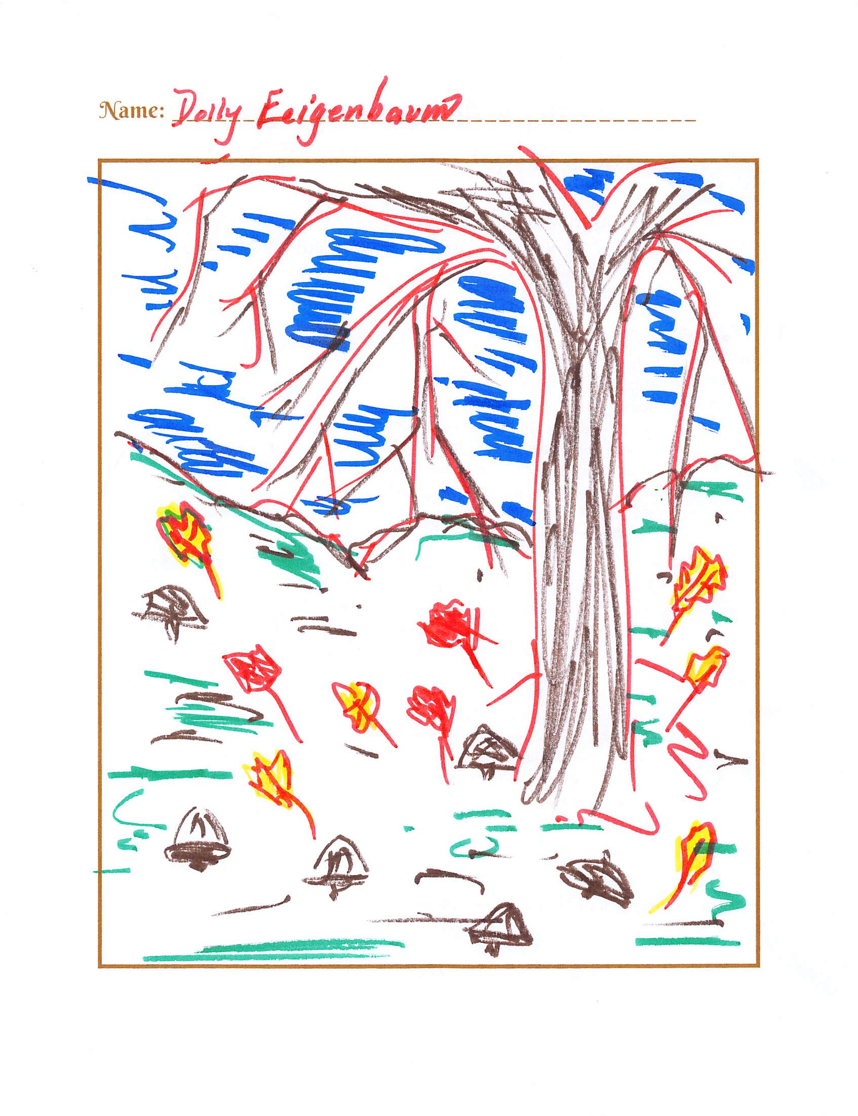 Draw a fall scene!