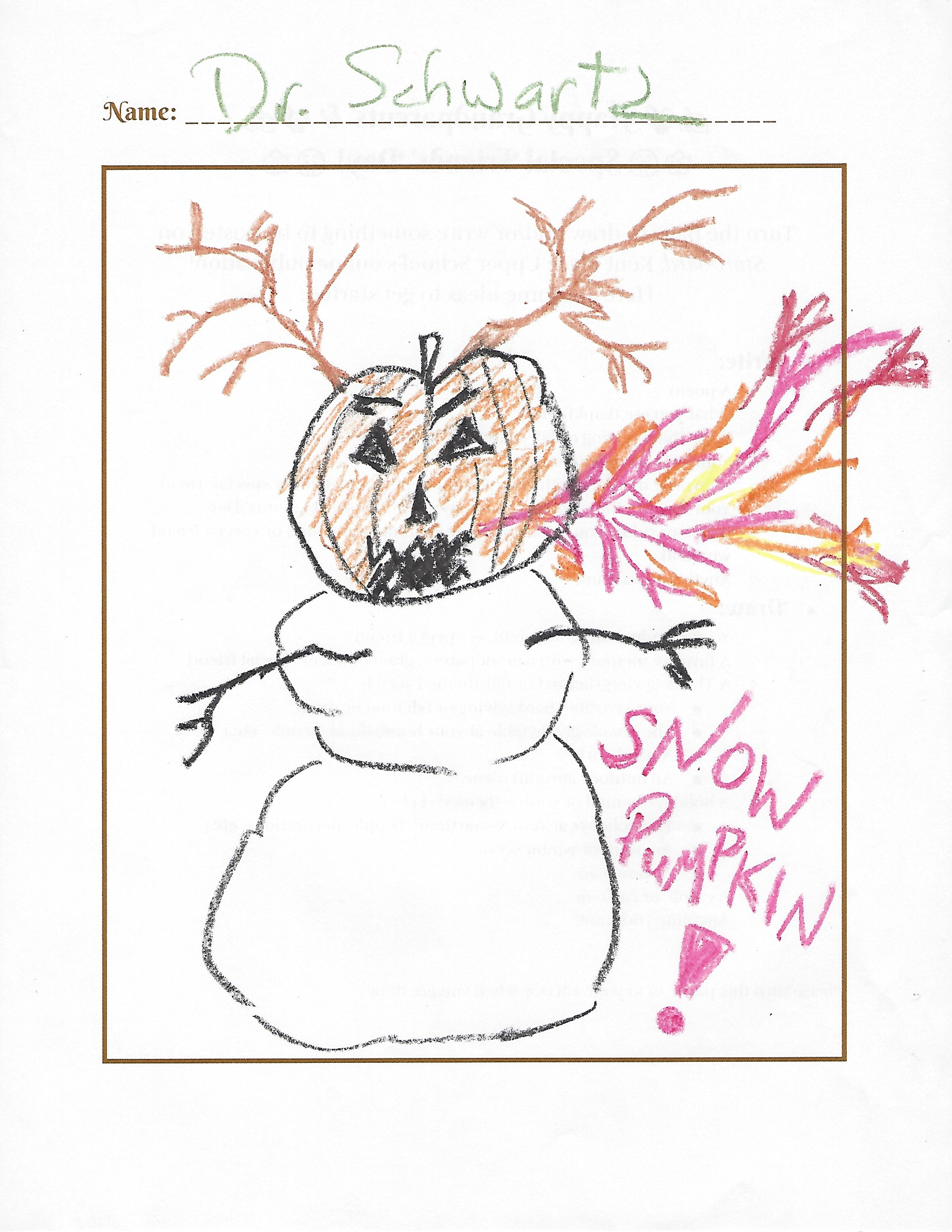 Draw a snowman!