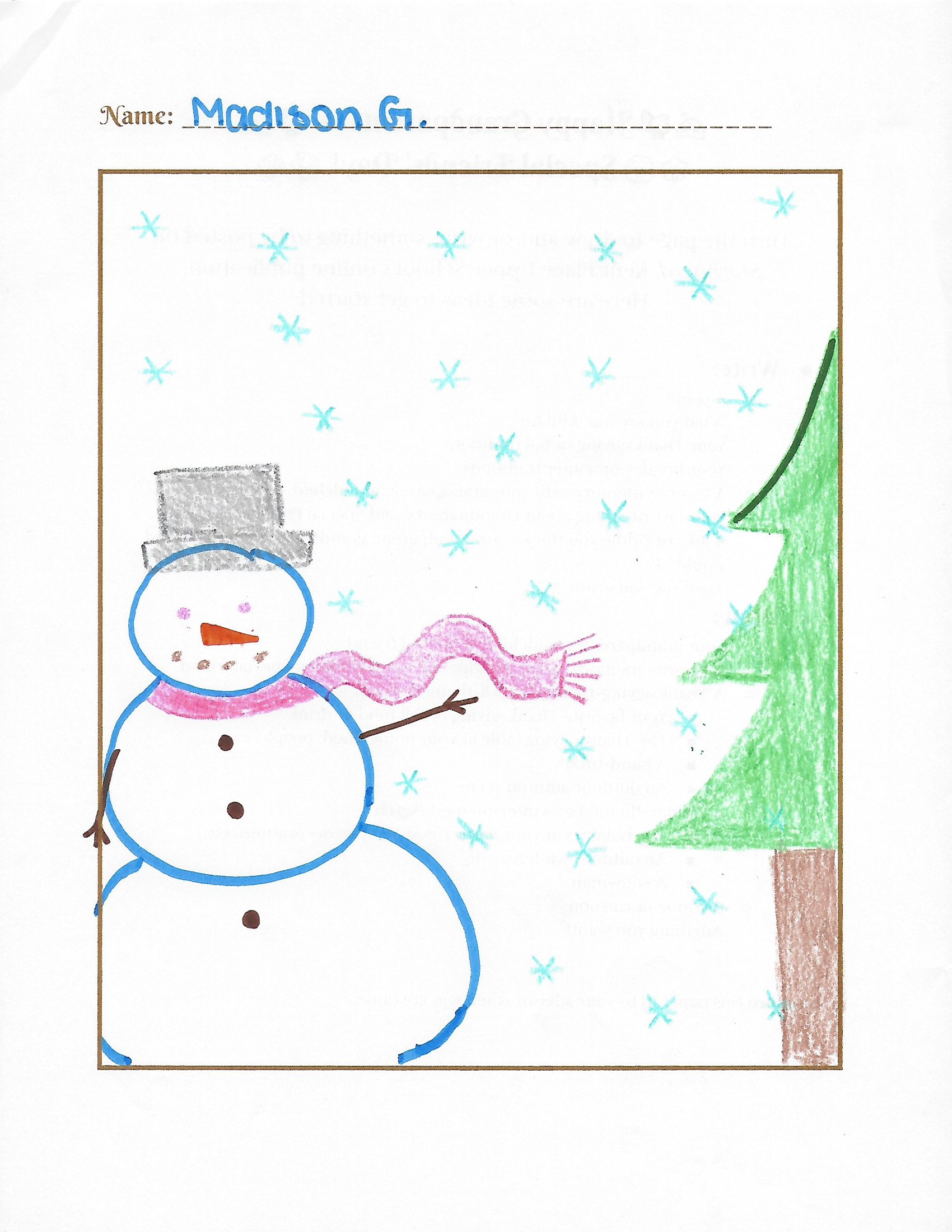 Draw a snowman!