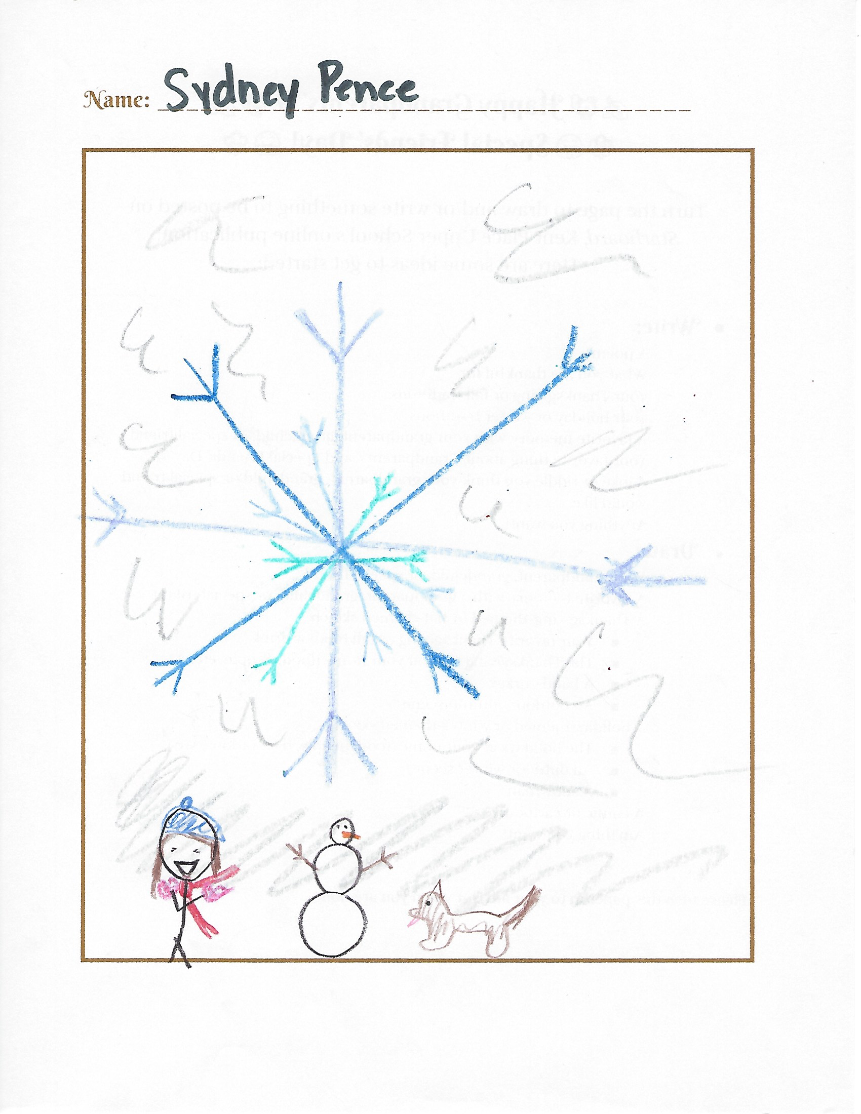 Draw a snowman!