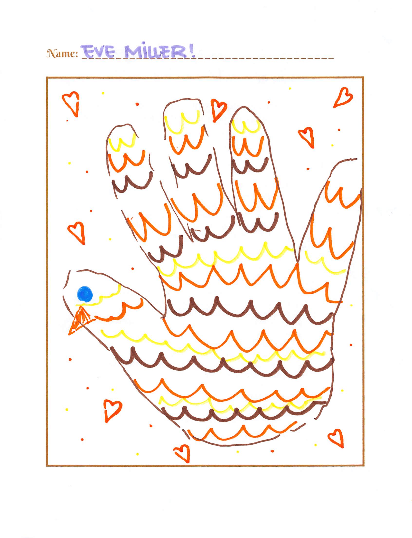 Draw a Hand Turkey