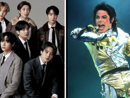 BTS and Micheal jackson (Credits: Google)