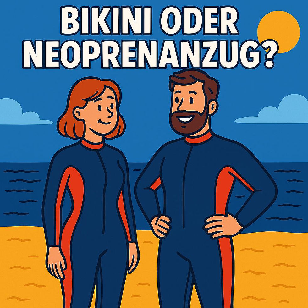 Neoprenanzug statt Bikini