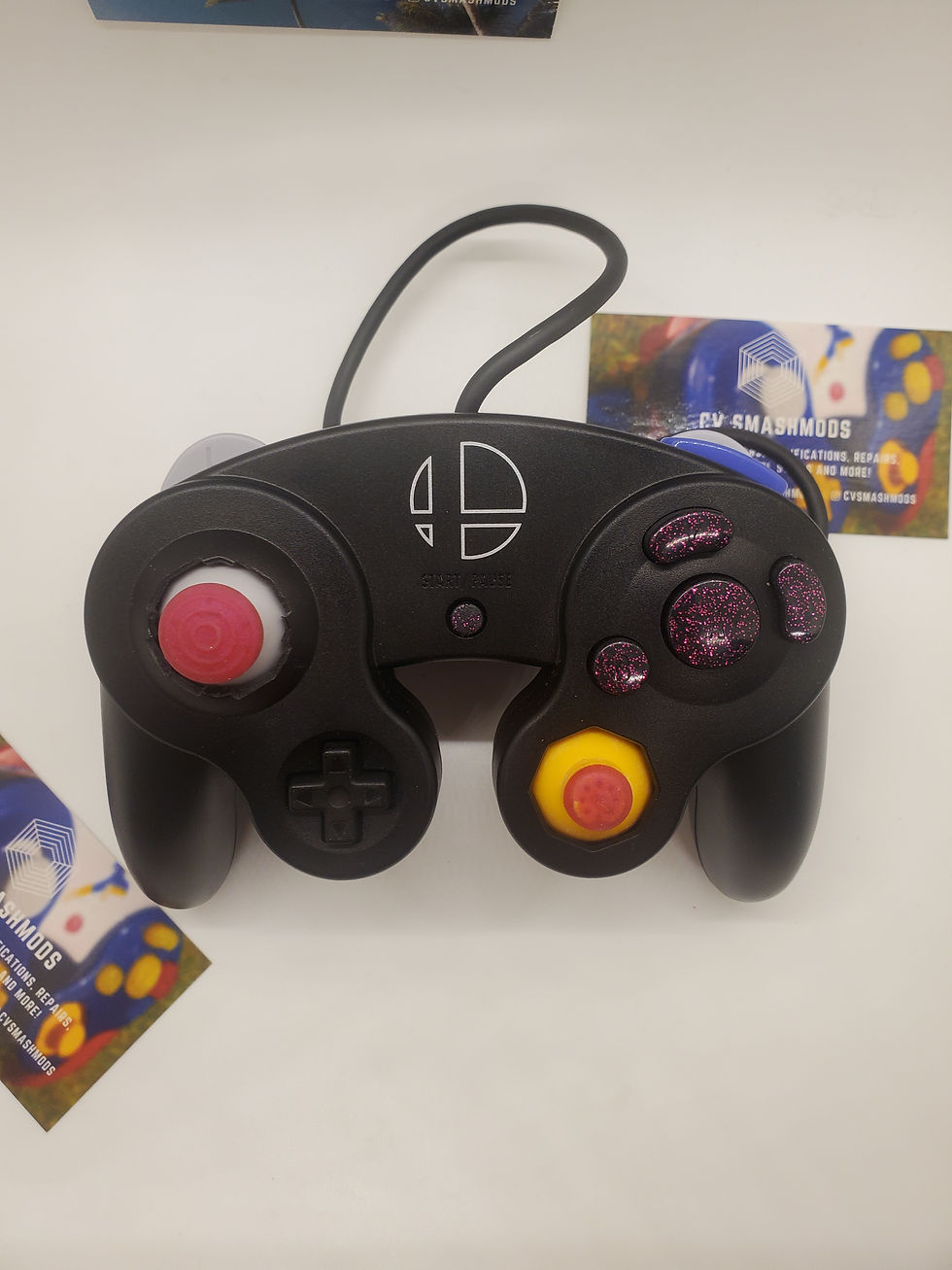 Thumbnail: BRAND NEW Black Cont with Pink - Firefox Notches (X5)