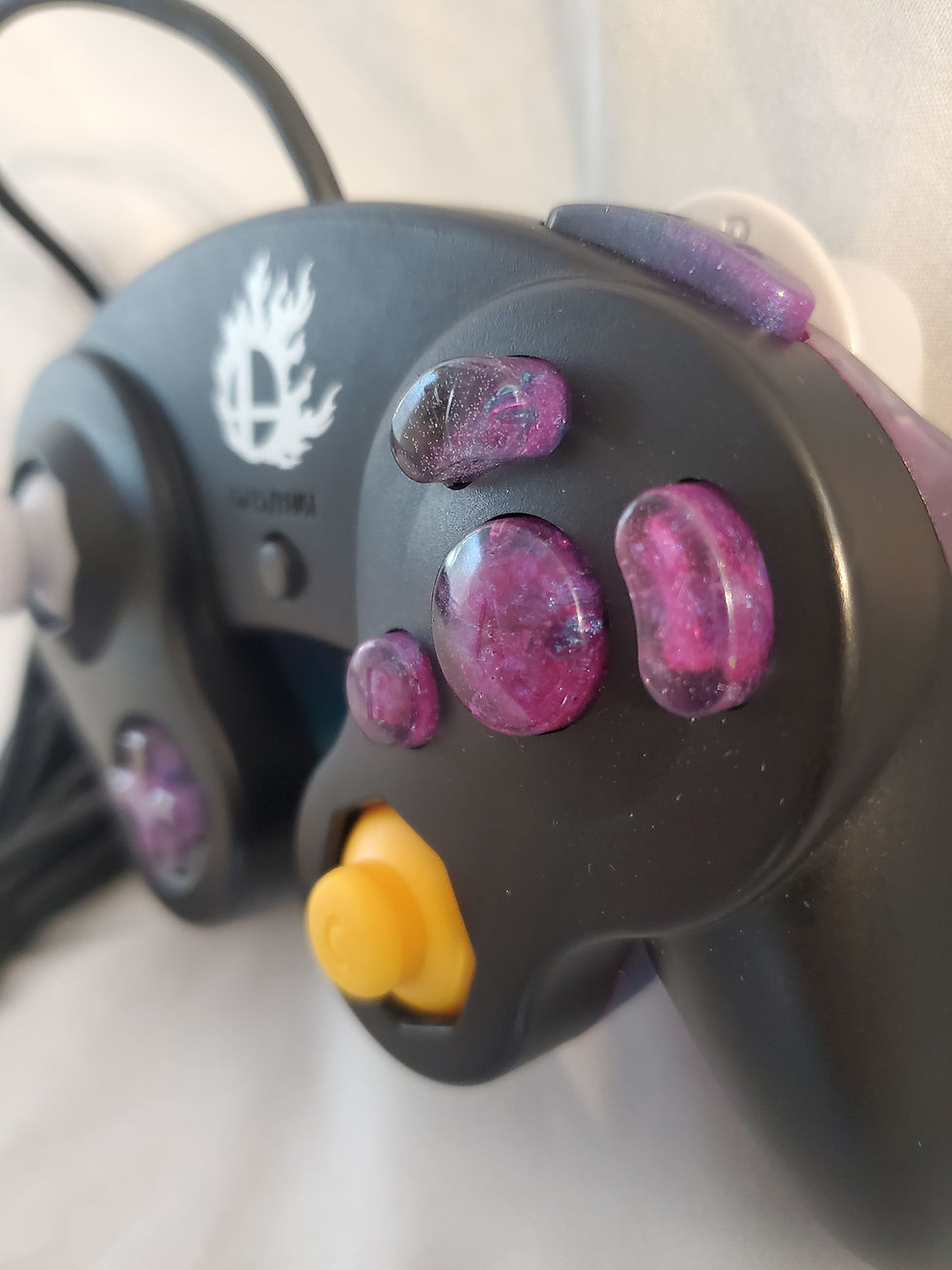 Thumbnail: Black Smash ball, Tinted Purple/Teal Back
