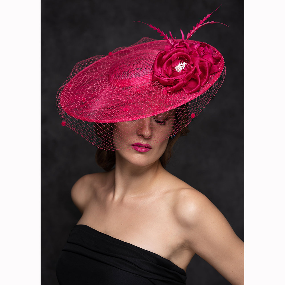 Pink Ascot Style Fascinator Hat 
