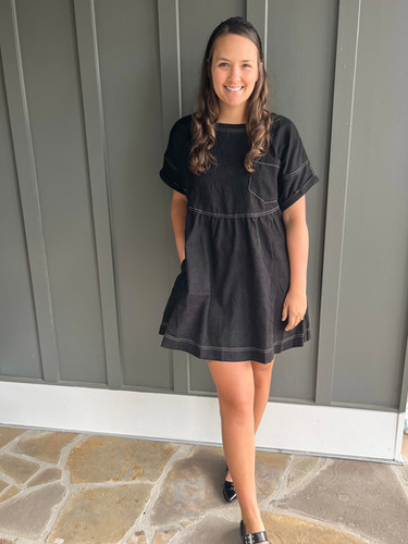 Black Corduroy Mini Dress | Belle me Clothing Black Corduroy Mini Dress | Belle me Clothing