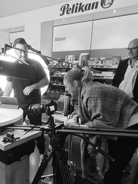 Filmproduktion in kleinem Studio