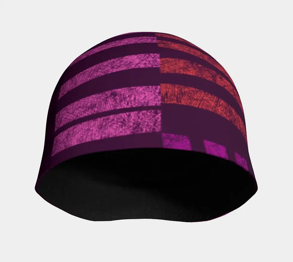 Miniature : Lalita's Purple Waves Outdoor Beanie Tuque pour femme