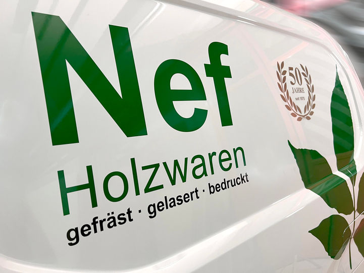Fahrzeug Beschriftung für Holzwaren Lieferant, Handwerker und Schreiner