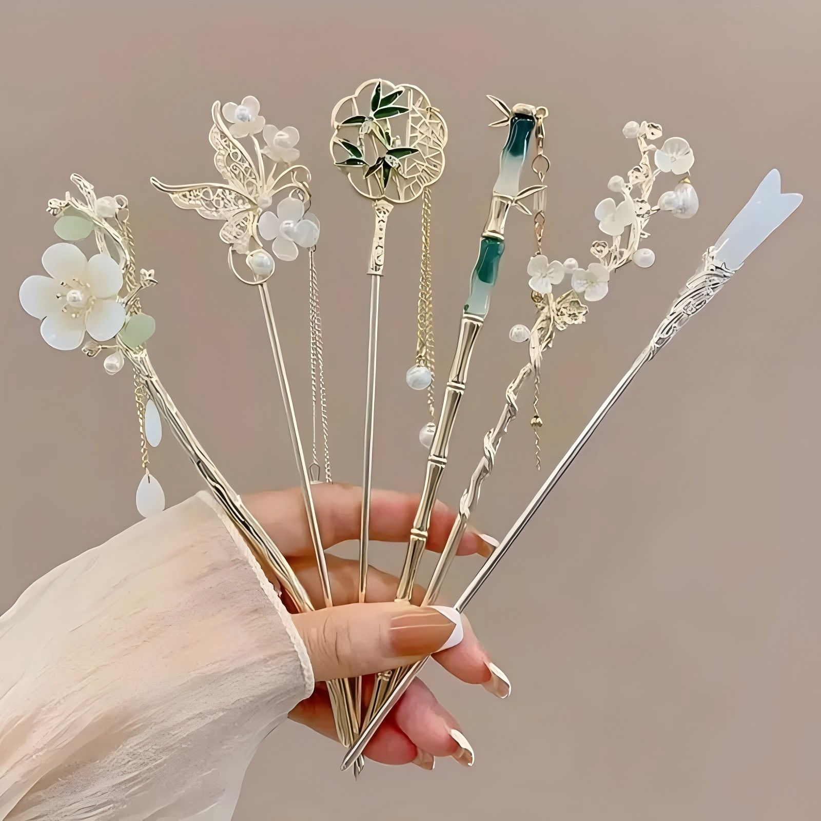 Presilha Palito Floral Oriente — imagem do produto 1