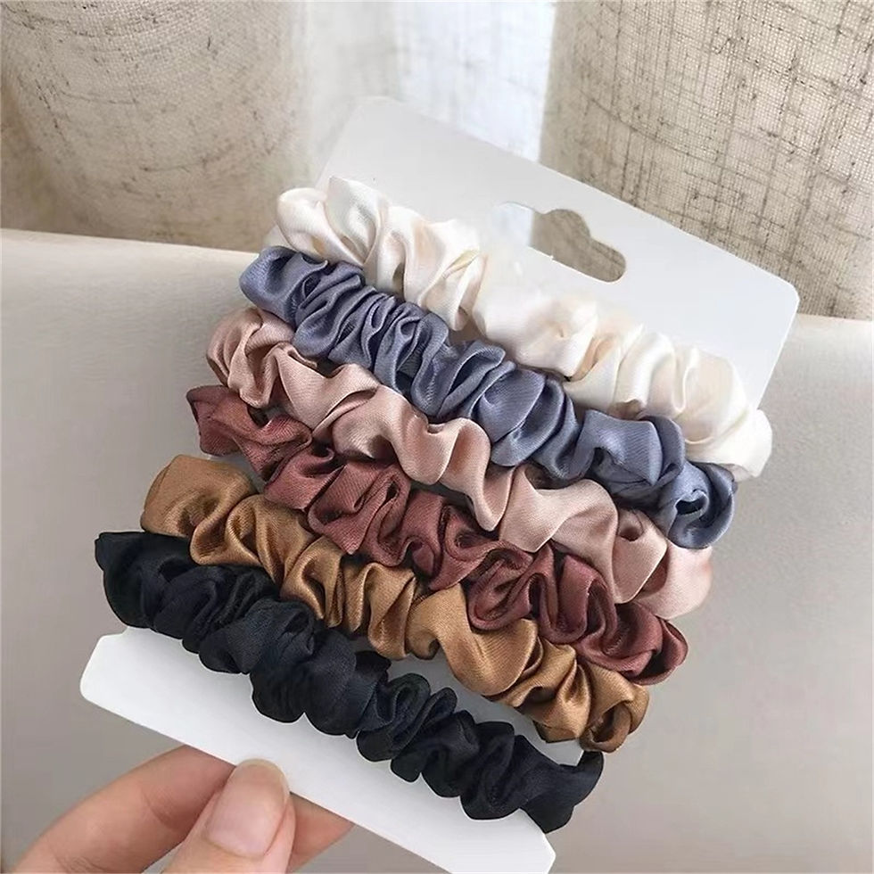 Miniatura: Kit 6 Scrunchies Acetinados Lumière - imagem 5