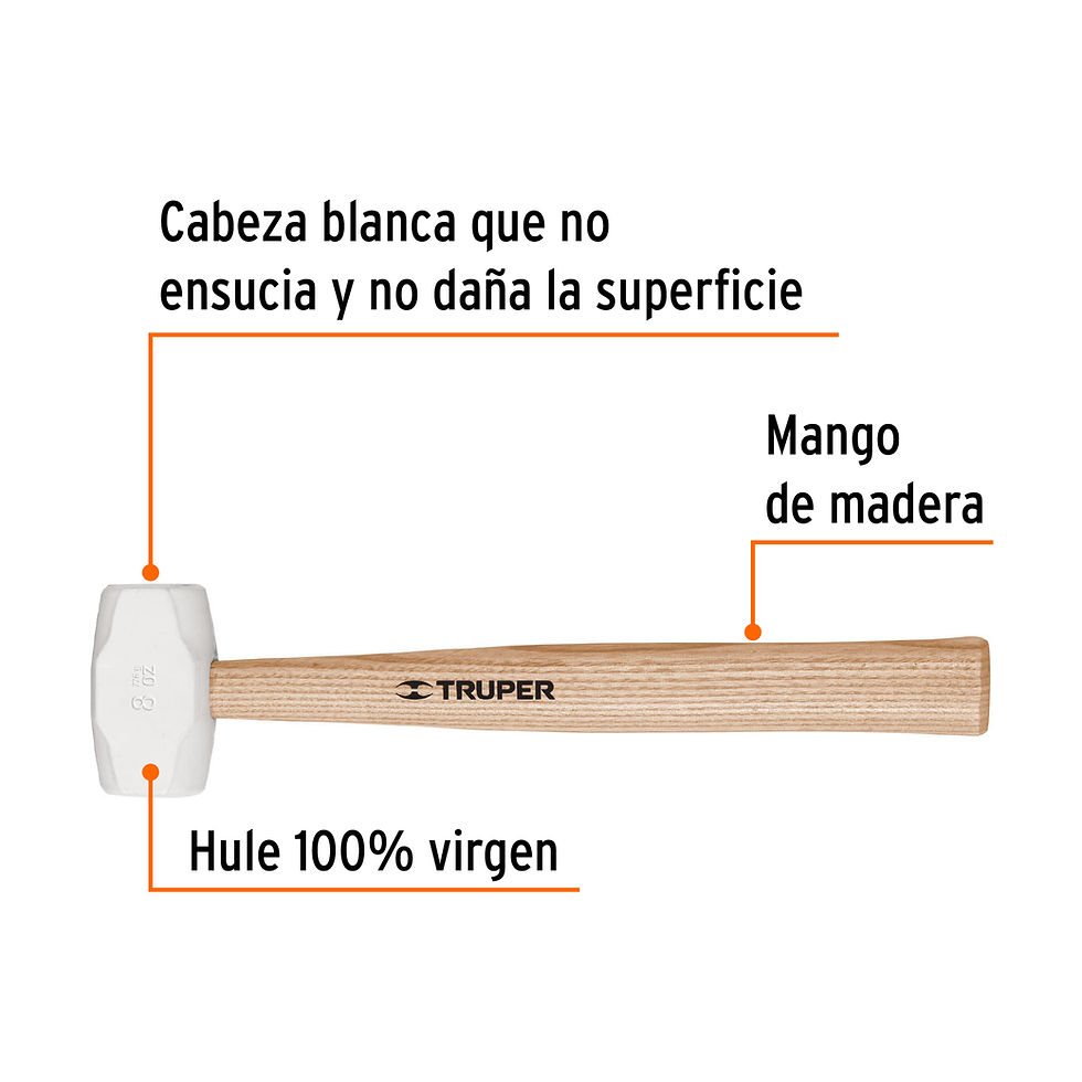 Miniatura: Mazo de hule 8 oz TRUPER  - 16930