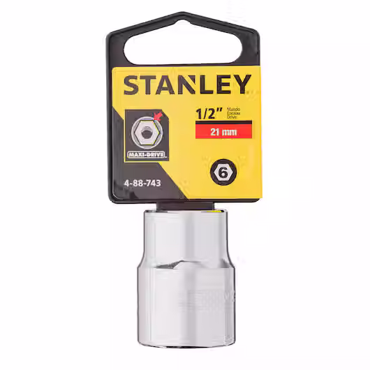 Dado 21 mm Encastre 1/2" hexagonal Stanley 88-743