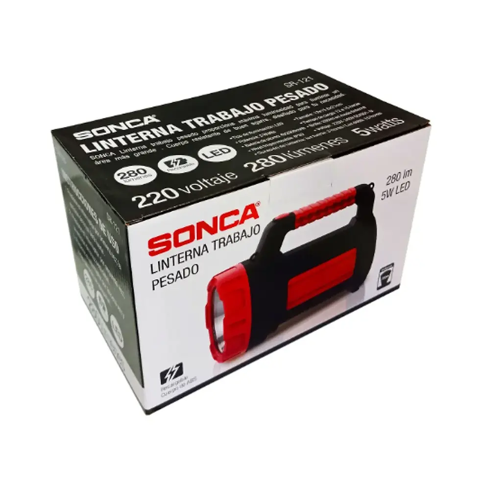 Miniatura: Linterna Portátil Recargable LED 5W Sonca -  SR-121