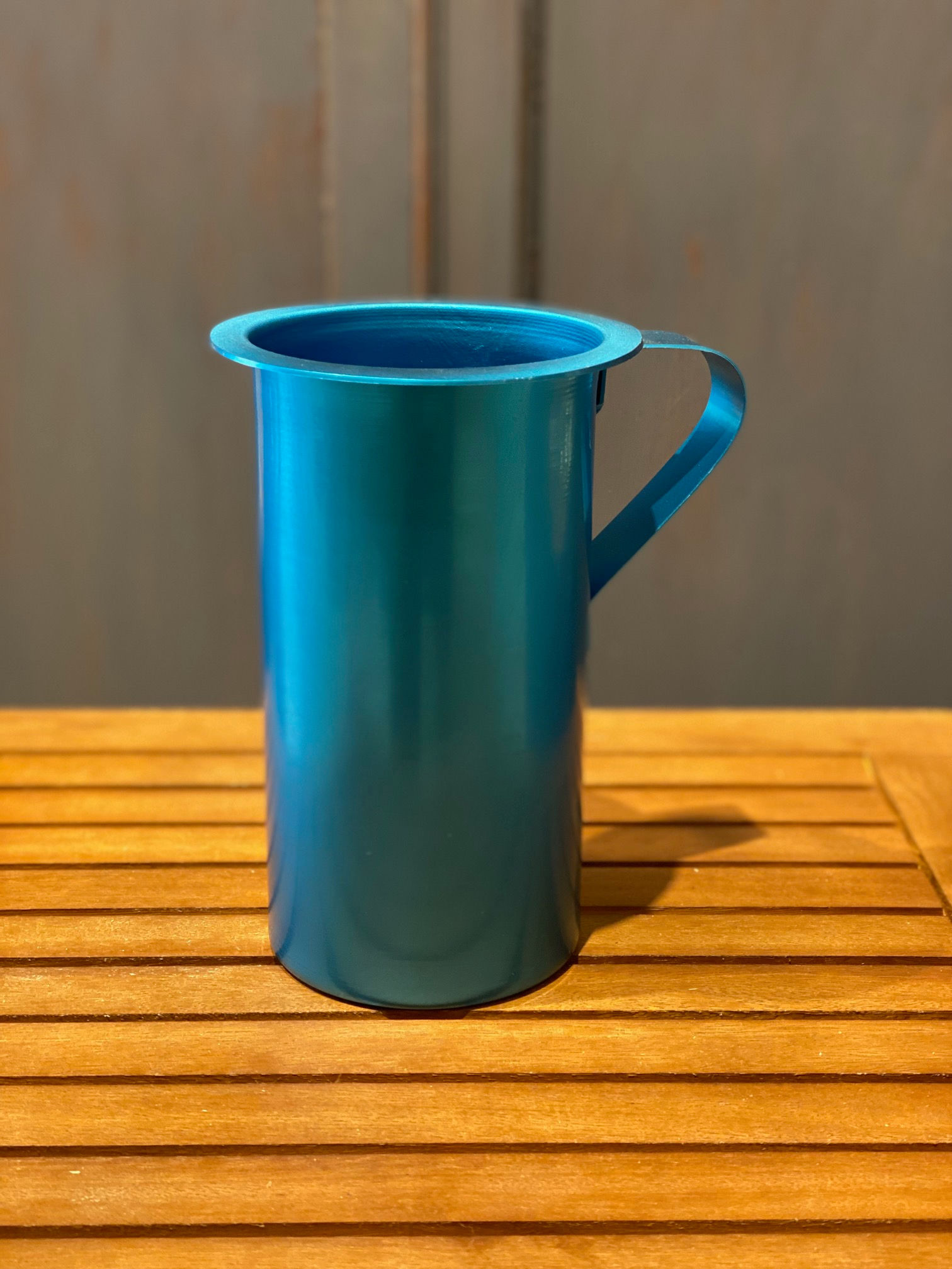 Traditional Greek wine pitcher 1 kg blue