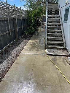 Pressure washer after