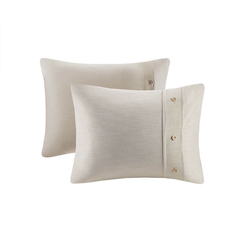 Thumbnail: 5 Piece Organic Cotton Oversized Comforter Cover Set w/removable insert