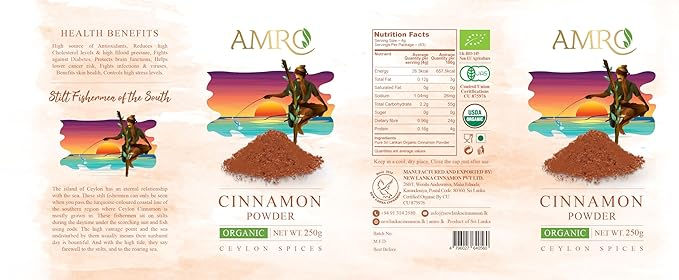 Thumbnail: Naturally filtered Cinnamon Powder-in a gold Tin