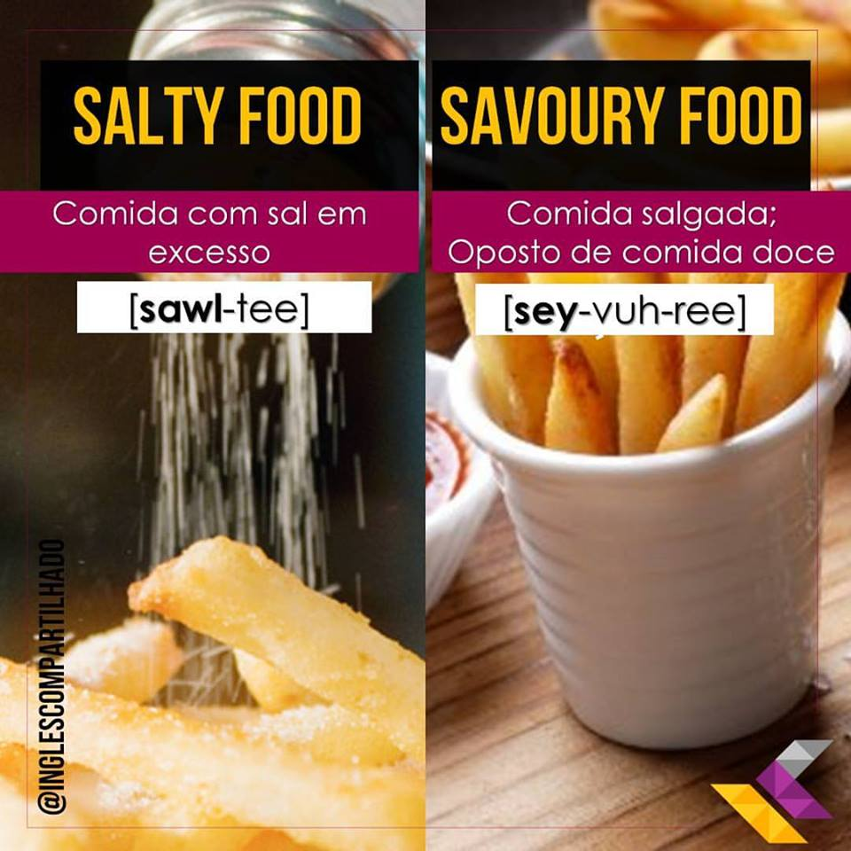 Salty Food VS Savoury Food