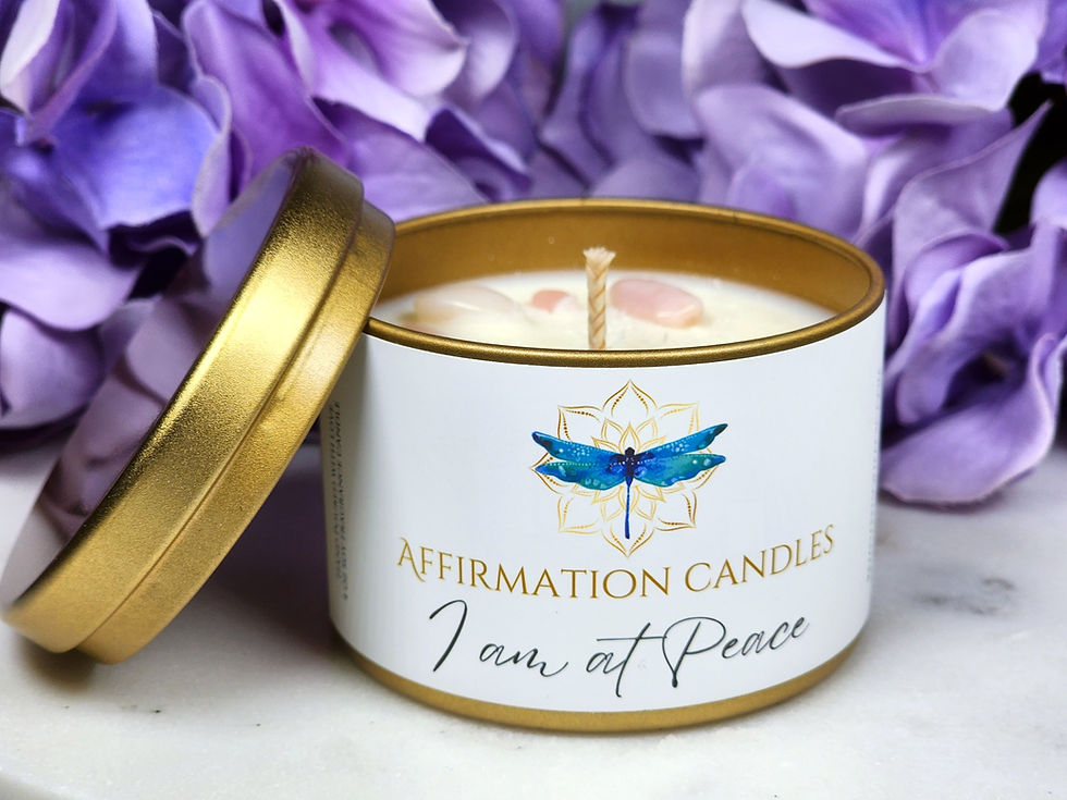 I am at Peace Affirmation Soy Candle