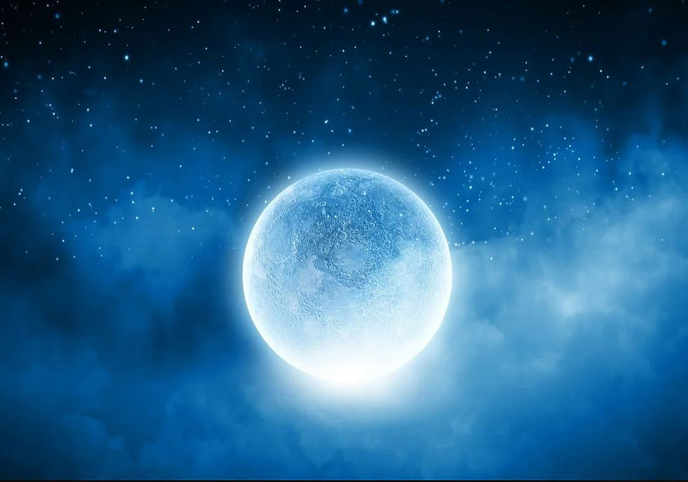 Rare Super Blue Full Moon