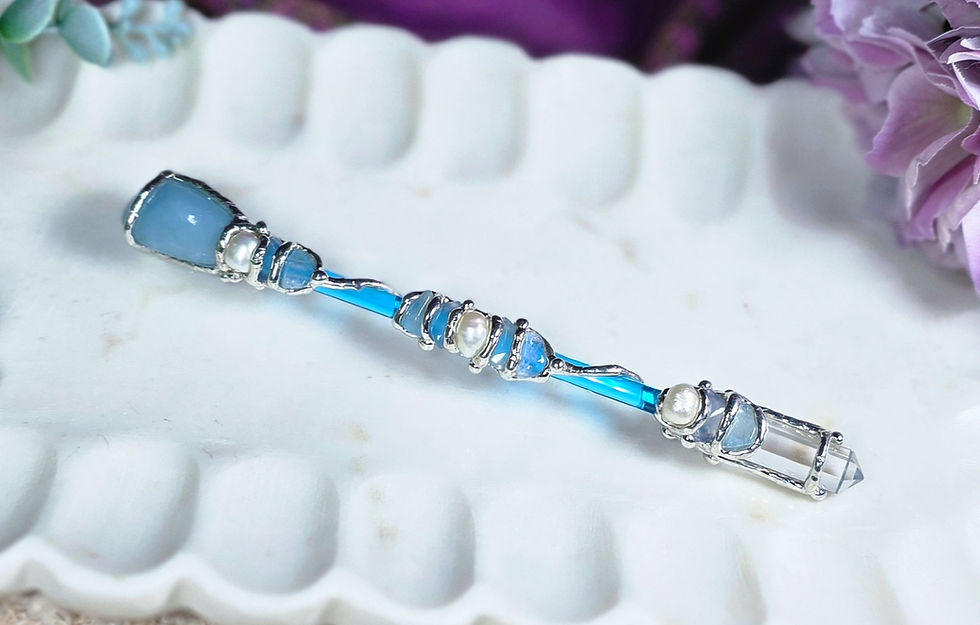 Thumbnail: Water Element Crystal intention Wand