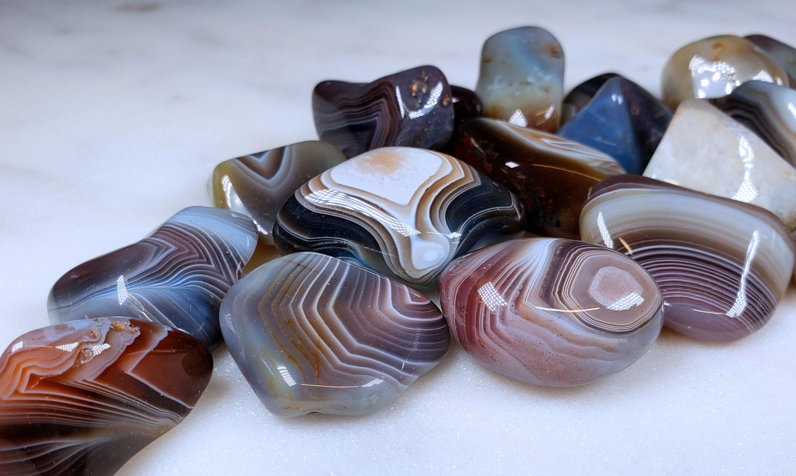 Botswana Agate Tumbled Stone