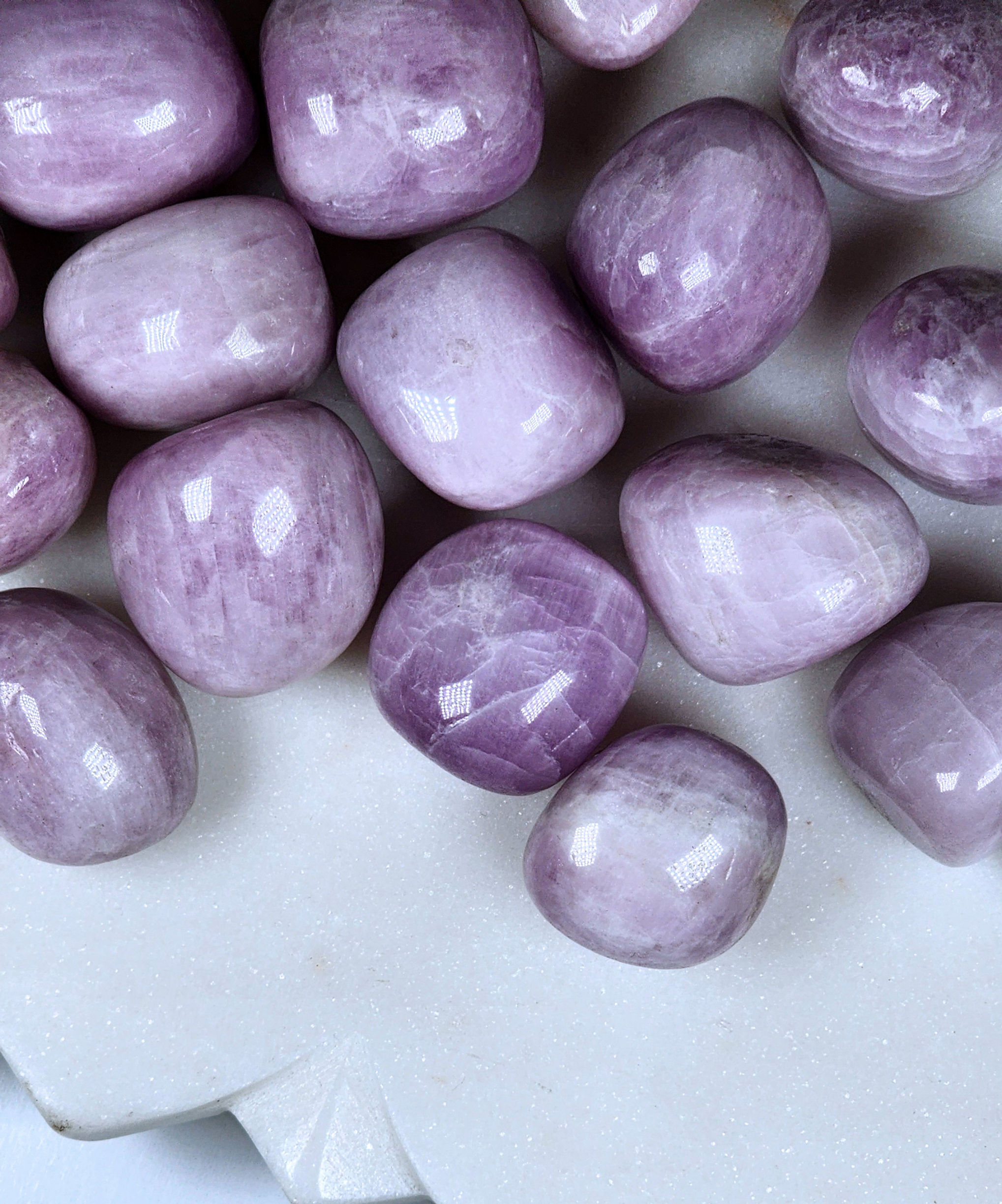 Pink Kunzite large Tumbled Stone