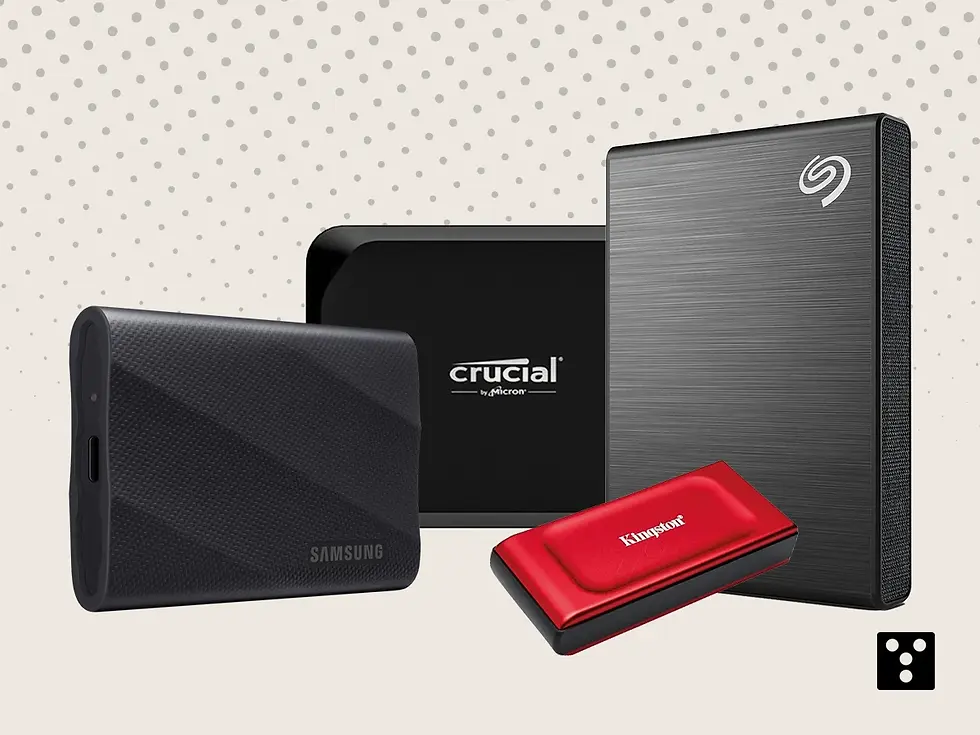 Portable SSD product lineup cover image featuring multiple external solid state drives for everyday storage needs.