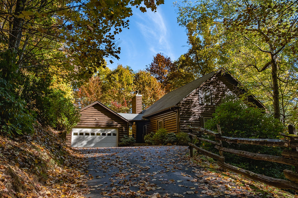 A romantic rental cabin near Asheville North Carolina