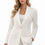 Küçük resim: Beyaz Tüvit Şık Çeket ( Blazer Kesim )