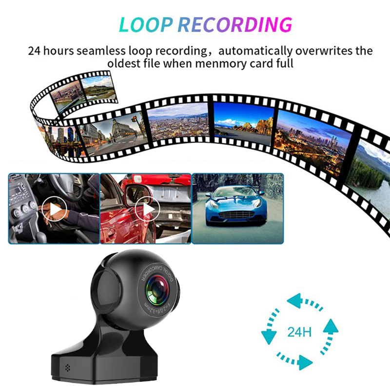 Miniatura: 170° WiFi Dash Cam Recorder Car Camera HD 1080P Car DVR Vehicle Video G-Sensor