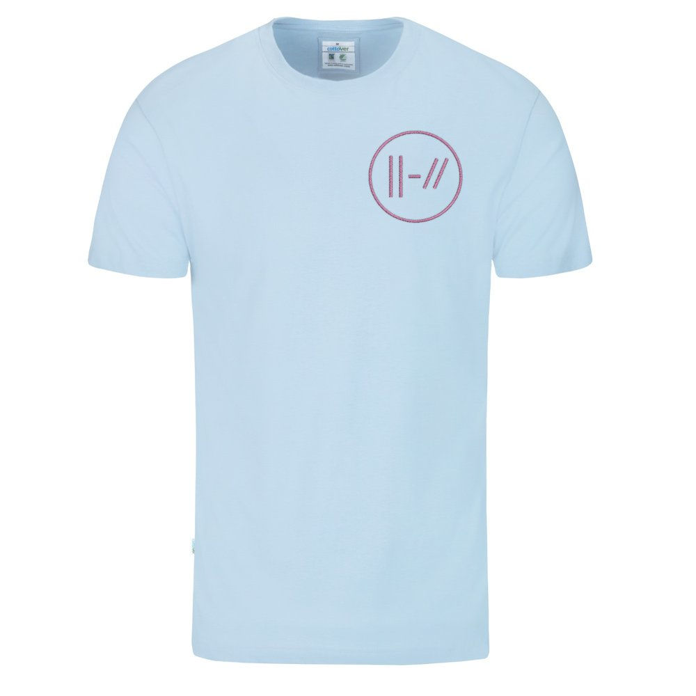 Twenty One Pilots Luxury Organic Ring Spun Cotton T-Shirt (Light Blue)