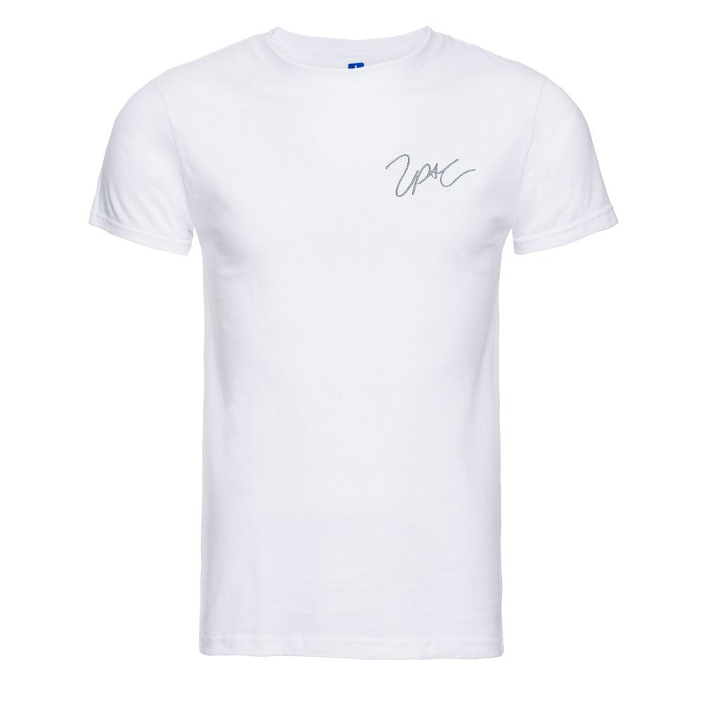 2 Pac "Autograph" Embroidered Cotton T-Shirt (White)
