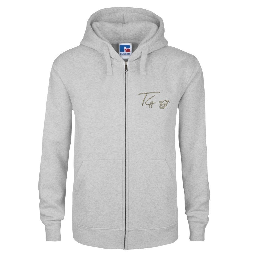 Travis Scott "Autograph" Embroidered Hoodie (Grey)