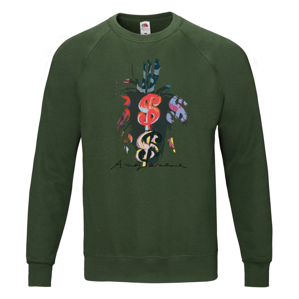 Warhol "DOLLAR$" Art Print Sweatshirt