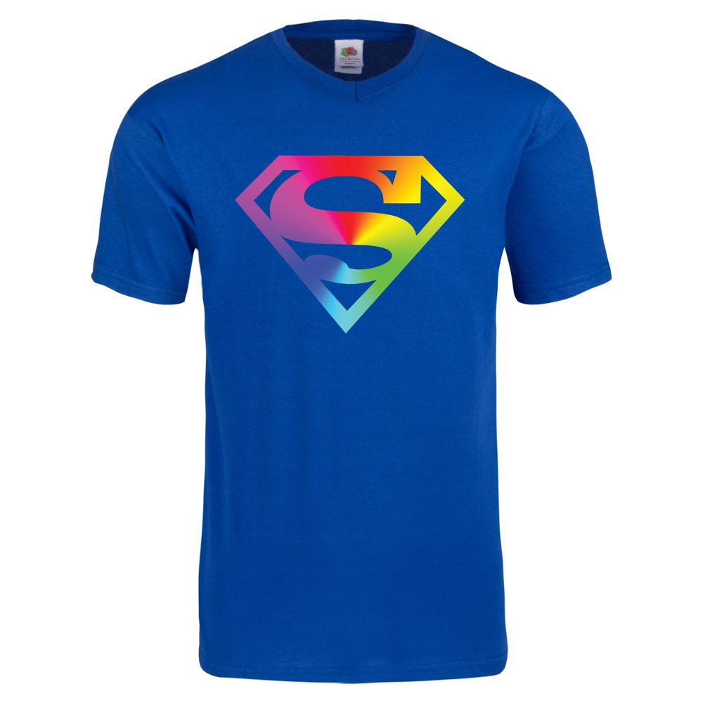 "Bisexual" Superman Lightweight Cotton V-Neck T-Shirt